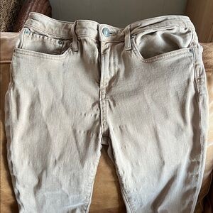 Helmut Lang Beige Straight Leg Jeans